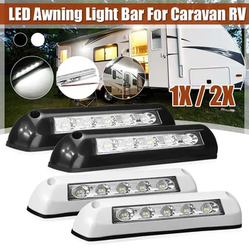 

12V 24V RV Awning LED Light Bar 8W 10LEDs Motorhome Caravan Interior Wall Lamps Waterproof