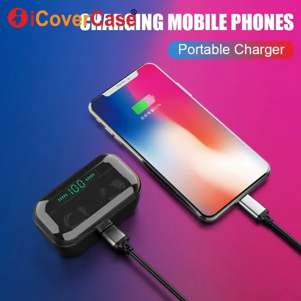 Bluetooth Earphone With Charging Box For iPhone 11 Pro Max iPhone11 11pro XR XS X 8 Plus 7 6S 6 SE 5S 5 Twins Headphone With Mic