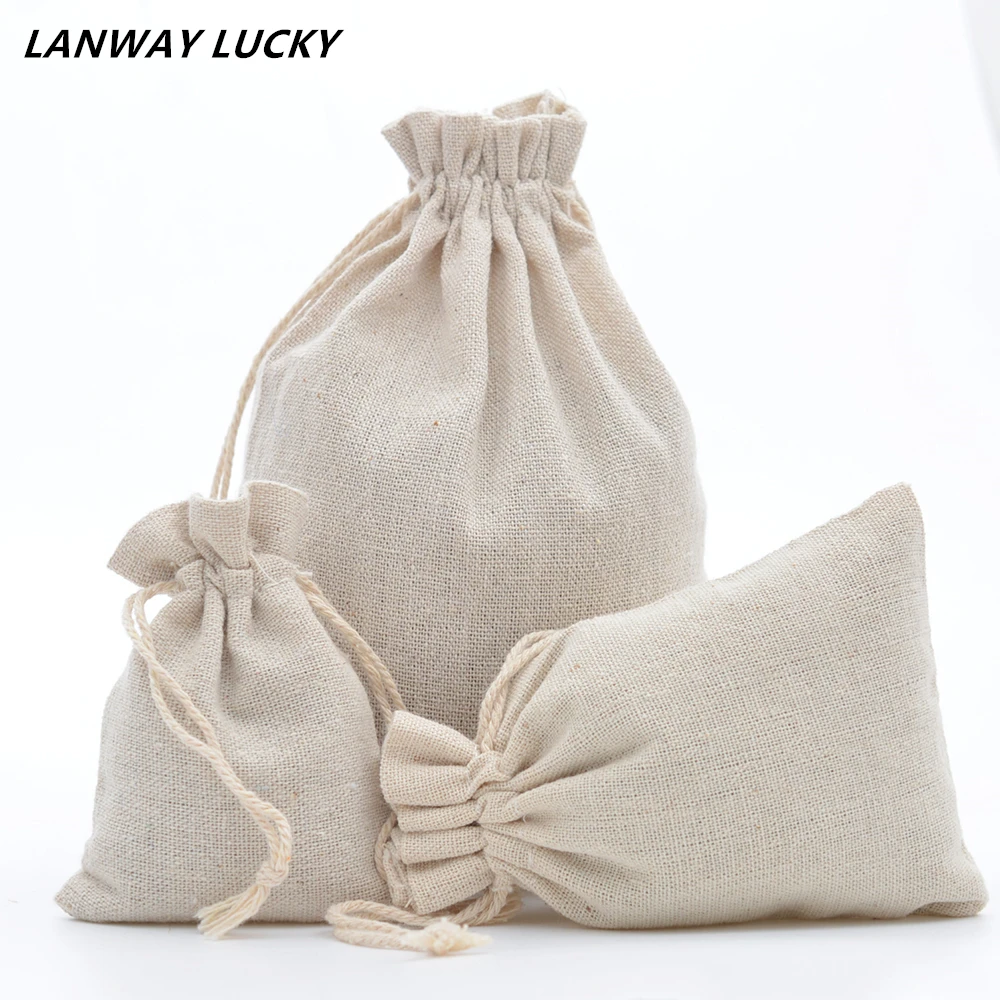 

2018 100Pcs Pure white Mini cotton Drawstring Party Wedding Cosmetic Jewelry Packaging Gift Storage Pocket Bags
