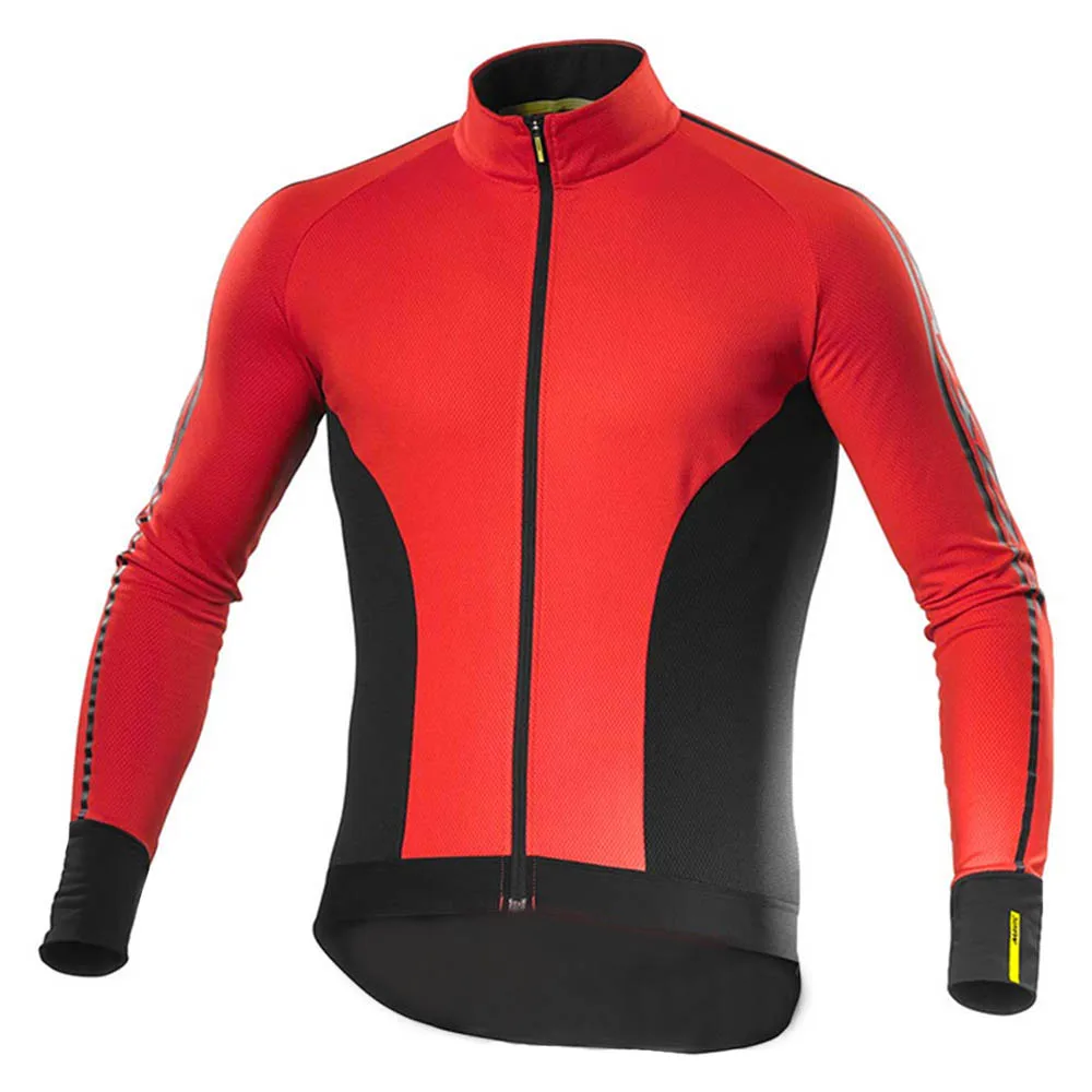 Long Sleeve Men New Cycling Jersey Breathable Mavic Brand Cycling Bicycle Clothing Quick-Dry Mountain Bike Clothes Cycling Wear