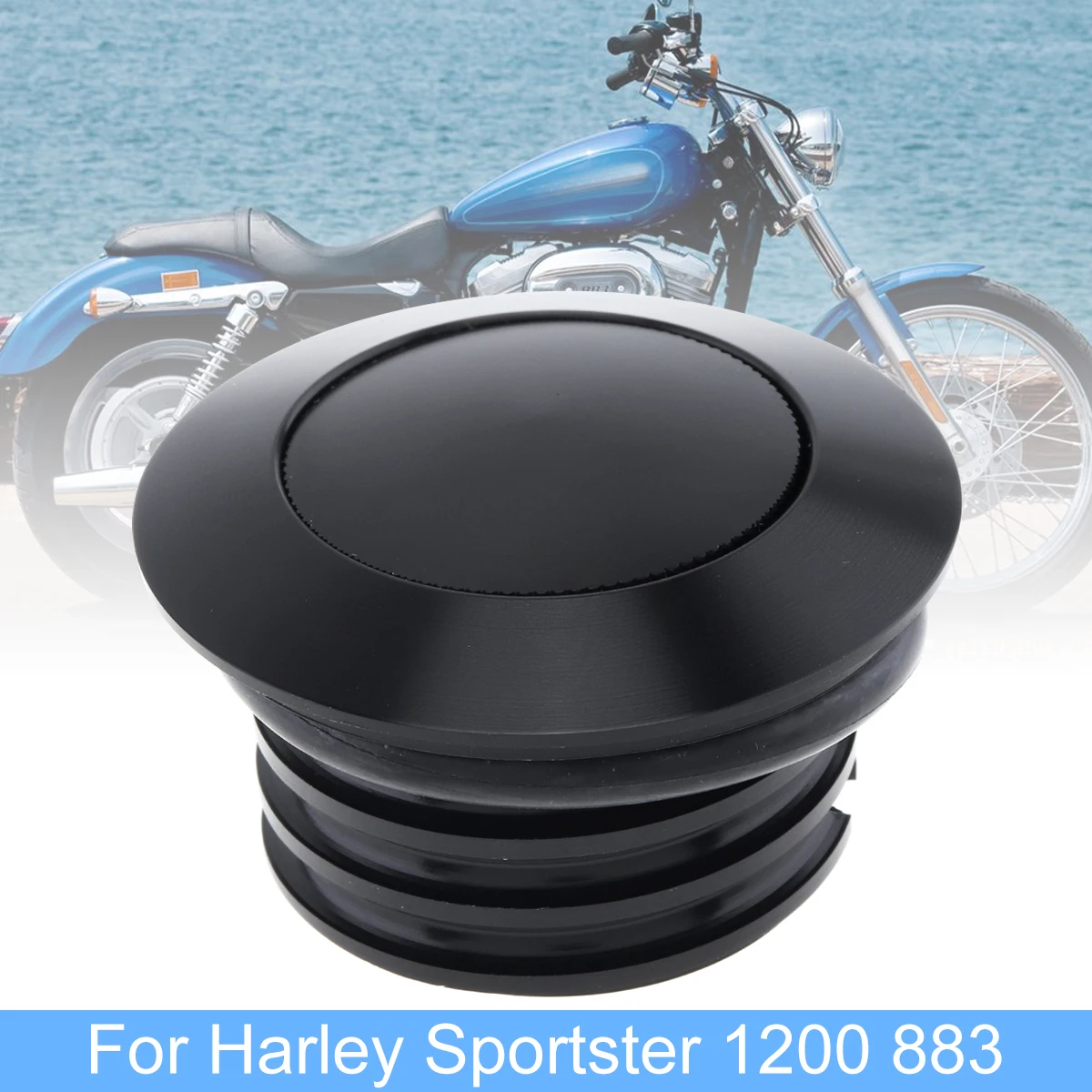 

Motorcycle Fuel Tank Cap Clockwise Thread Pop-up Black Gas Fuel Cap Screw-In Fuel Tank Oil Gas Cap Fit for 1982 To 2018