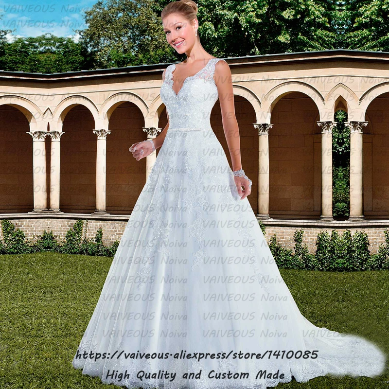 Vestido de noiva 2020 Новые Модные свадебные платья Robe Mariee Сексуальное Белое Кружевное