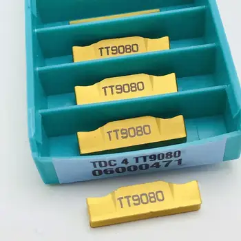 

TDC4 TT9080 grooving and cutting tool carbide insert double-head 2mm tool TDC4 lathe tool machine tool accessories turning tool