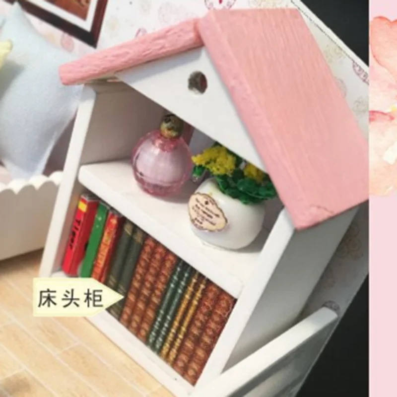 Креативный подарок на день рождения розовый дай Лофт флэш Деревянный diy хижина ребенок развивающие сборки модель игрушки