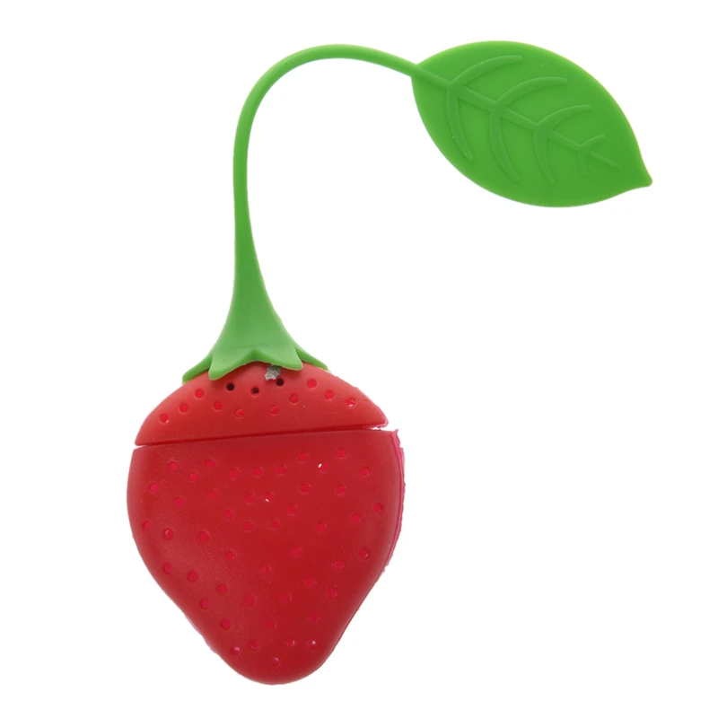 Strawberry Design Silicone Tea Infuser Strainer - Red and Green / Suitable for Use in Teapot Teacup More--A Wonderful Gift | Дом и сад
