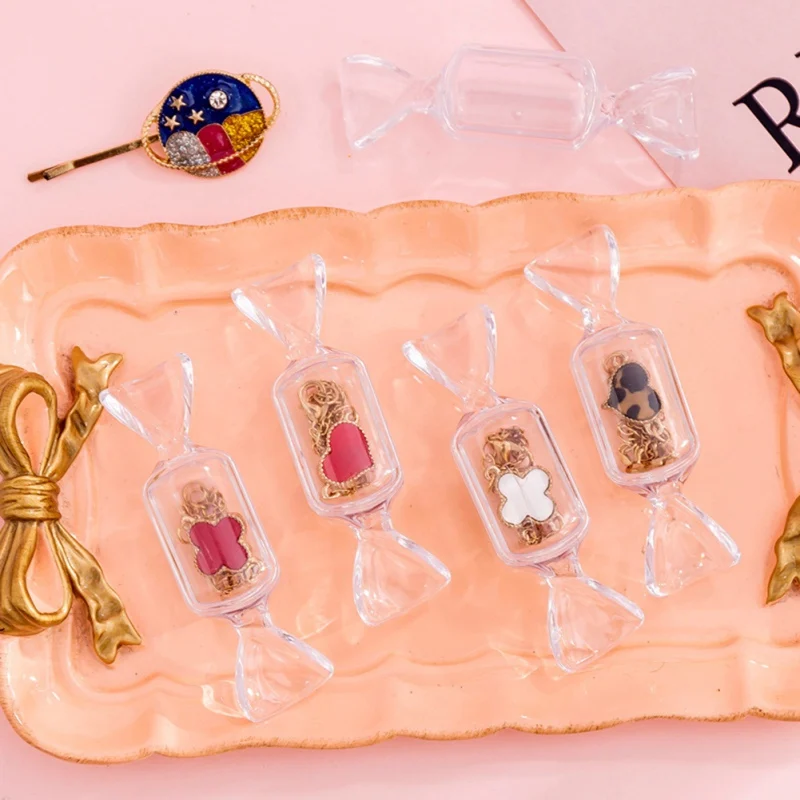 

20pcs Candy Shape Mini Box Pills Case Sealed Jar Packing Boxes Jewelry Small Storage Organizer Cans Earrings Jewelry Container