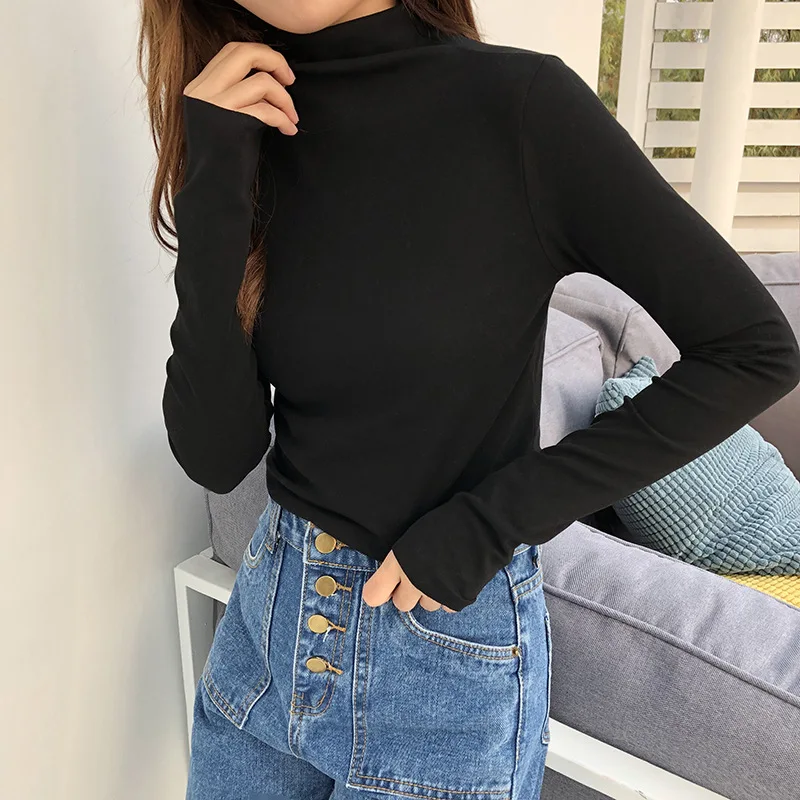 

2020 Women's Basic Sweaters Pullover Slim Fit Spring Winter Women Sweater Solid Casual Tops Sweater Ladies Jumper Truien Dames