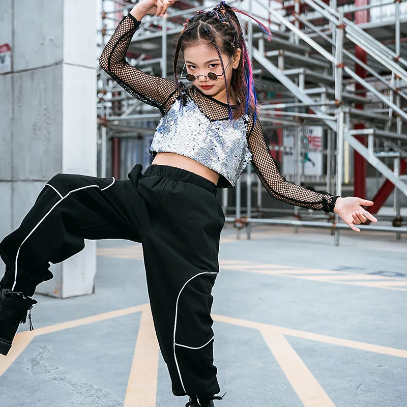 New Girls Jazz Dance Clothing Mesh 