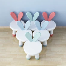 

New Children's Furniture Baby Chair Children Stool Footboard Indoor Bench Rabbit Deer Shape Children Chair Cute Rabbit Gift