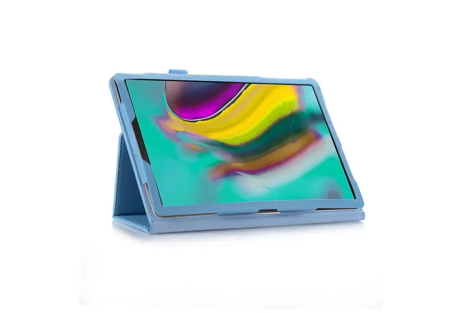 Чехол для планшета для samsung Galaxy Tab S5e 10,5 T720 T725, кожаный чехол в стиле личи с откидной крышкой и подставкой, Tab S5 10,5 дюймов