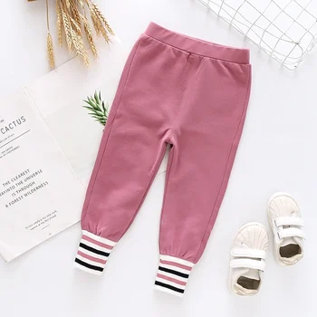 

Baby Girls Boy Casual Sports Pants 2020 New Spring Autumn Children's Mid Waist Trousers Kids Loose Pencil Pants