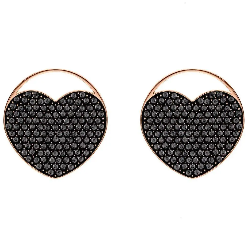 

Jewelry style romantic heart quality swa crystal earrings