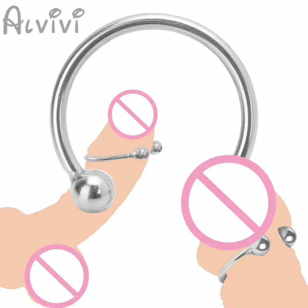 Кольцо для пениса из нержавеющей стали головка головки члена кольцо увеличения