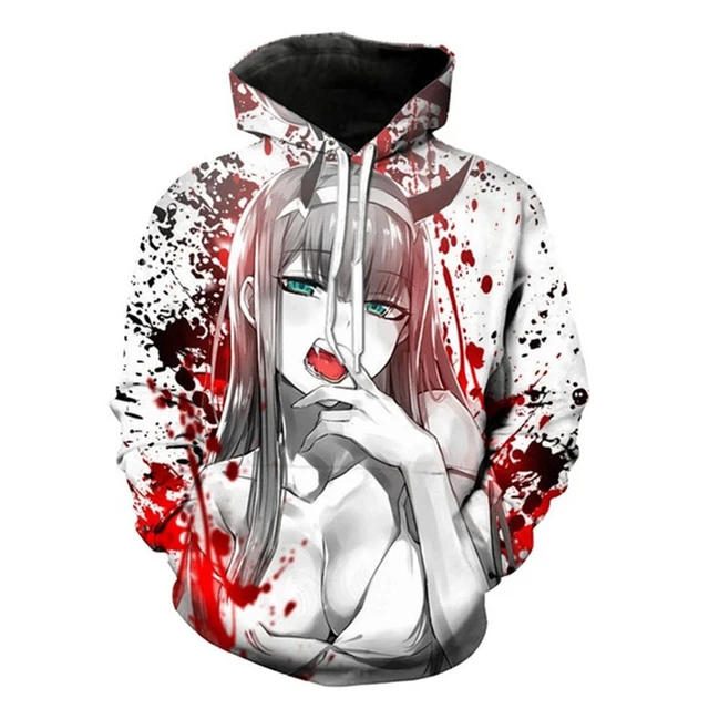 Anime Darling In The Franxx Hoodie Cosplay Zero Two 02 002 Pullover Men  Casual Hoodies Zipper Coat Outfit Sweatshirt Tops - Hoodies & Sweatshirts -  AliExpress