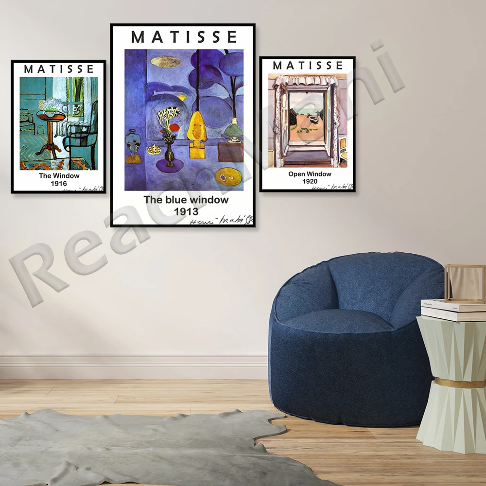 

Matisse Print, Open Window Matisse Prints , Matisse Wall Art, Exhibition Matisse Gallery Wall Set, Matisse Canvas, Ideal Gift