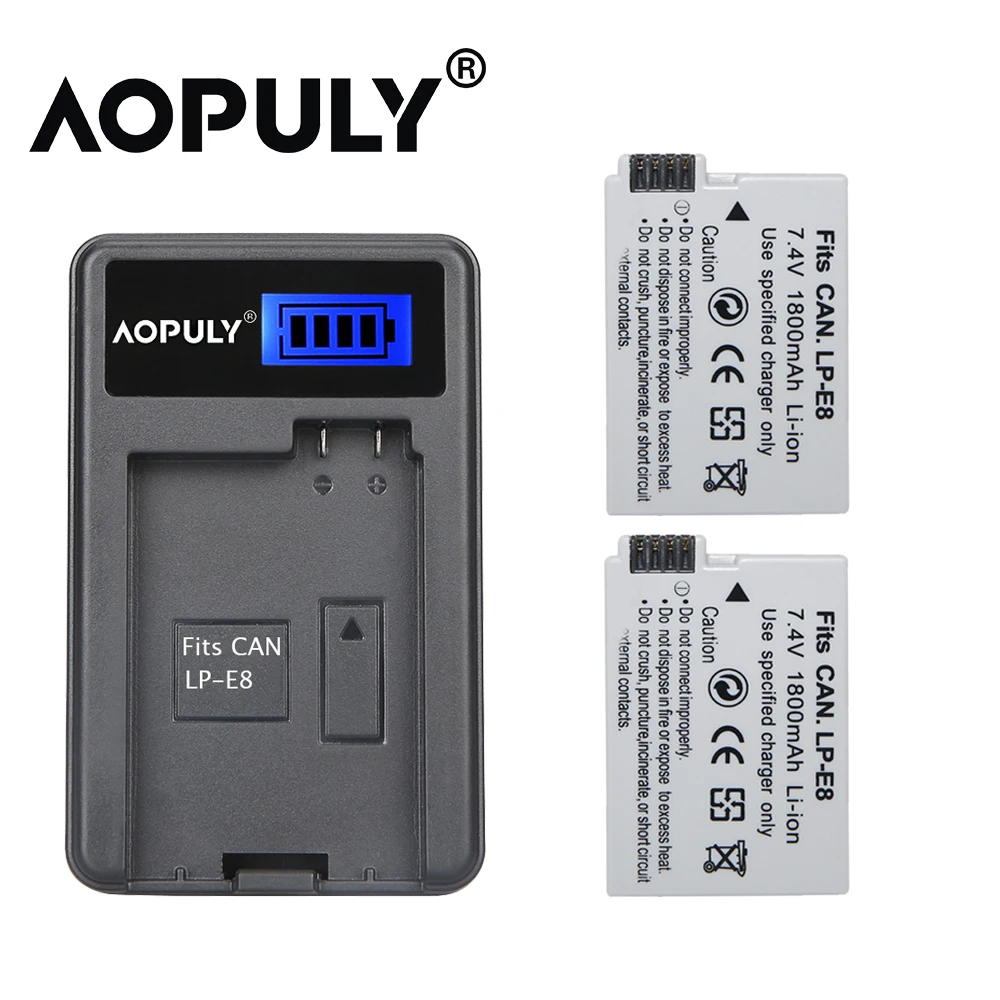 Аккумулятор для камеры LPE8 LP E8 4 шт. AKKU + ЖК USB зарядное устройство Canon EOS 550D 600D 650D 700D