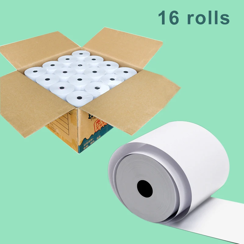 MQQ Thermal Paper Rolls 80*80mm Printer Paper Cash Register Rolls for Supermarket POS Receipt Printing 16