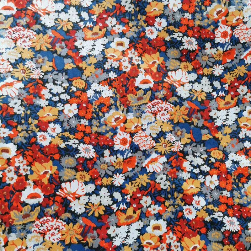 Floral Series Printed Twill Fabrics Cloth For DIY Sewing Baby&Child Quilting Bedsheet Clothes Skirt Textile Material Half Meter