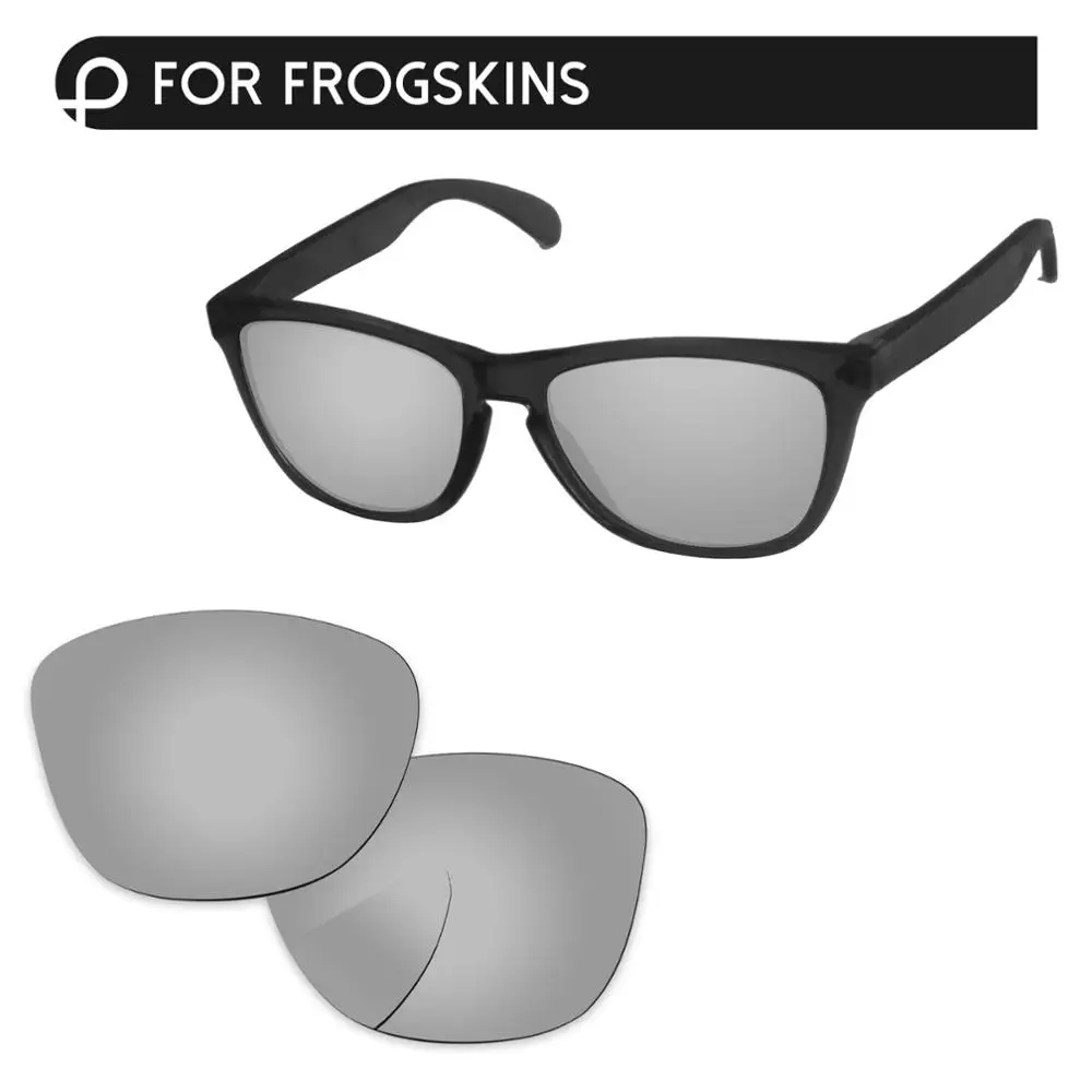 Chrome Silver PapaViva поляризованные Сменные линзы для аутентичных Frogskins OO9013 солнцезащитные очки UVA и UVB Защита-несколько вариантов - Цвет линз: Chrome Silver
