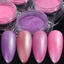 1 г блеск для ногтей порошковый флуоресцентный неоновый погружной порошок хромированный зеркальный Гель-лак пигментная пыль дизайн ногтей Декор Маникюр LAYGF11-33