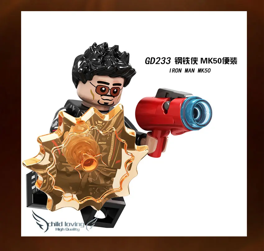 Железный человек Mark 50 MK85 Мстители Endgame Железный человек Tony Stark Mark MK22 MK41 Супер Герои строительные блоки игрушка-подарок для детей GD236