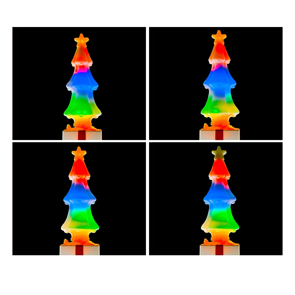USB Ночной светильник, украшения для рождественской елки, светодиодный светильник с эффектом пламени, динамическая лампа с эффектом