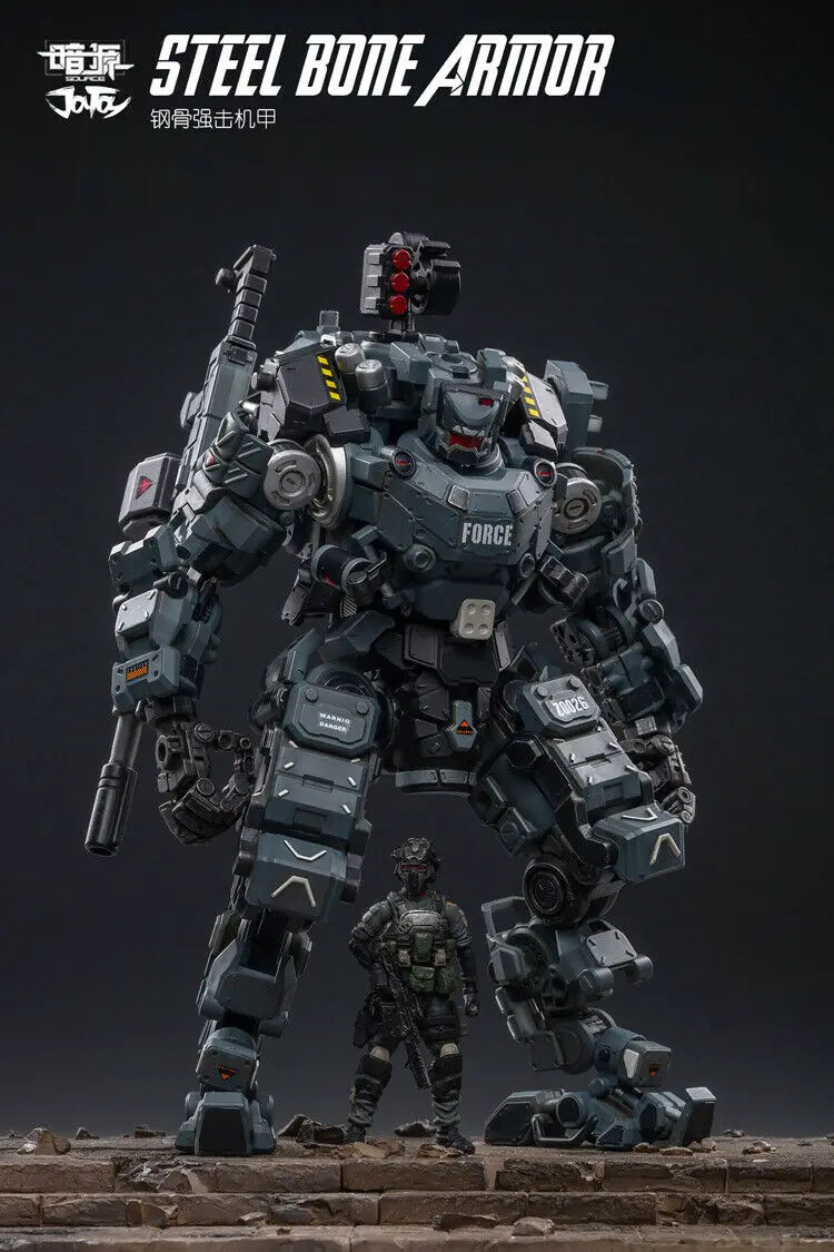 В наличии Коллекционная JOYTOY 51921011 22 см 1/25 весы Сталь кости Armour серый фигуру новая