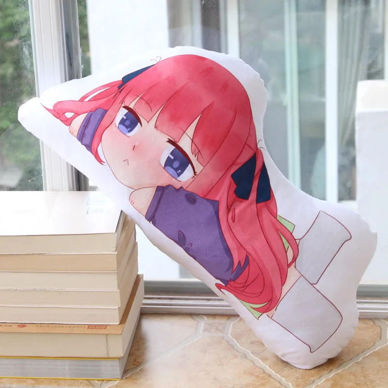 Милая плюшевая подушка с рисунком из мультфильма Nakano Miku Ichika Nino Yotsuba Itsuki, Япония, аниме quintestintial Quintuplets, подушка для дивана