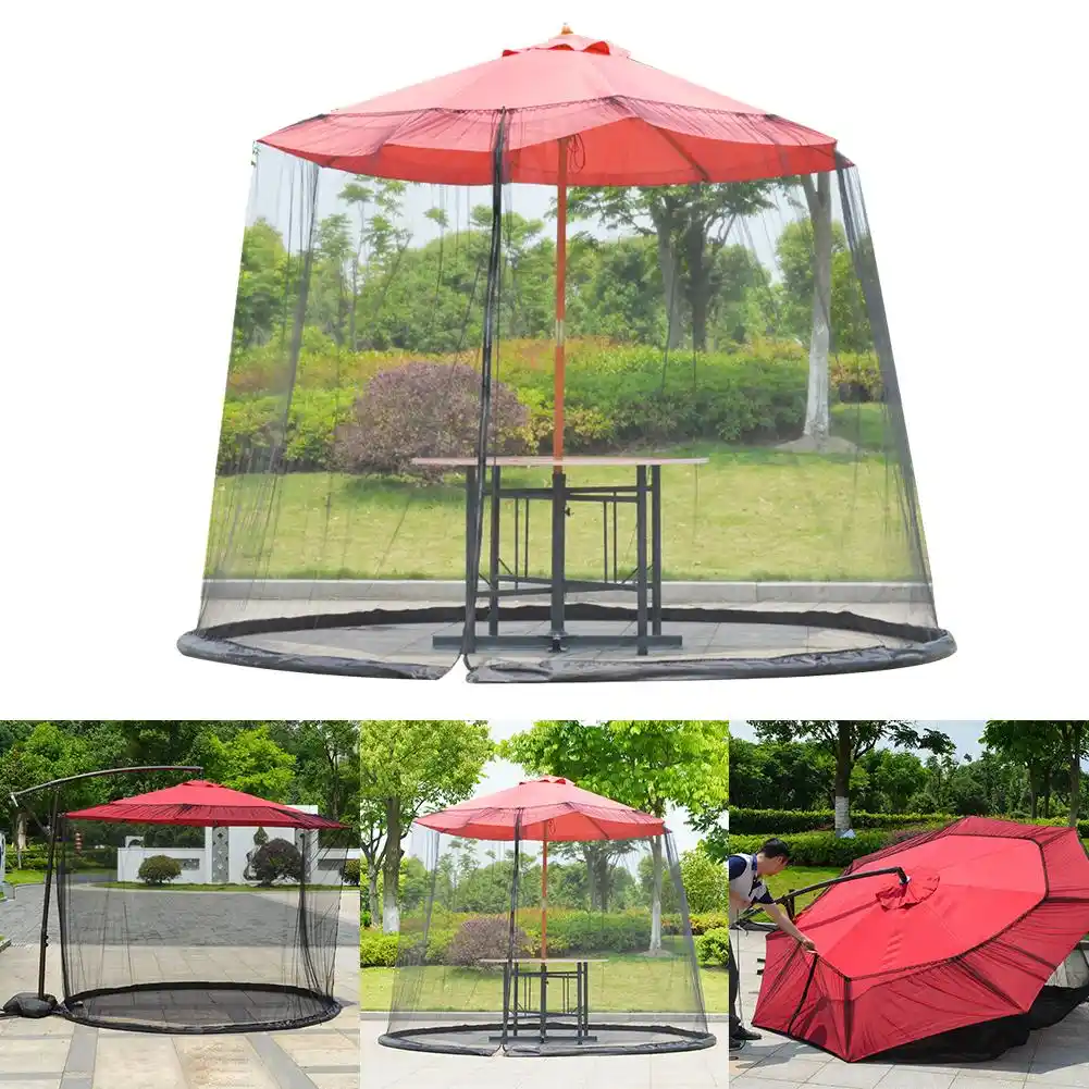 Patio Umbrella Net Roll Up Cover Mosquito Netting Umbrella Table Mesh Screen For Outdoor Courtyard Door Mosquito Net Mosquito Net Aliexpress