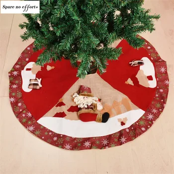 

Festival Supplies 100cm Christmas Tree Skirts Christmas Decoration for Tree Santa Claus Snowman Skirt Decoracion Arbol Navidad