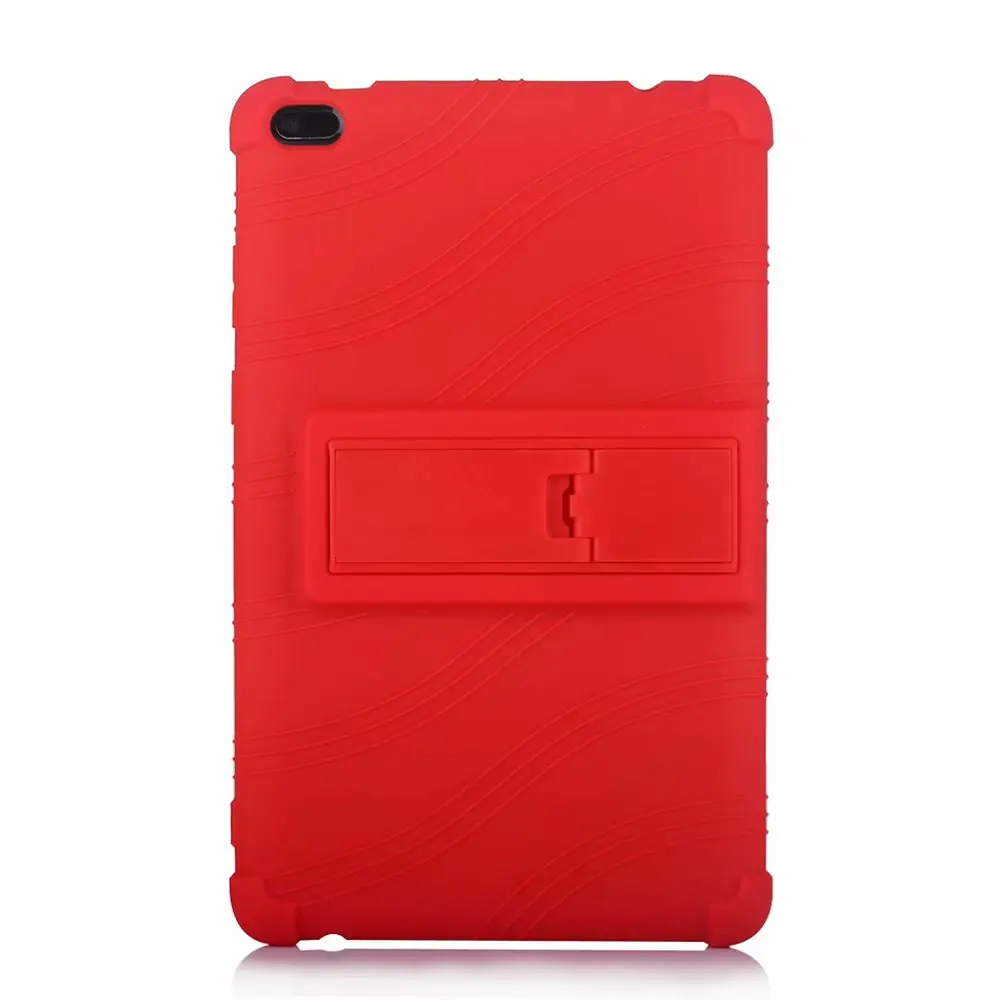Красный Для lenovo Tab E8 8,0 дюймов Чехол утолщенный силиконовый TB-8304F1 Детская безопасность противоударный планшет стенд чехол - Цвет: Красный