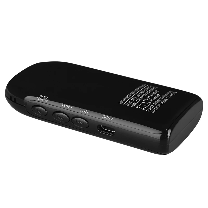 K605 мини карманное радио Fm Am Sw Mw цифровой тюнинговый радиоприемник Mp3 музыкальный