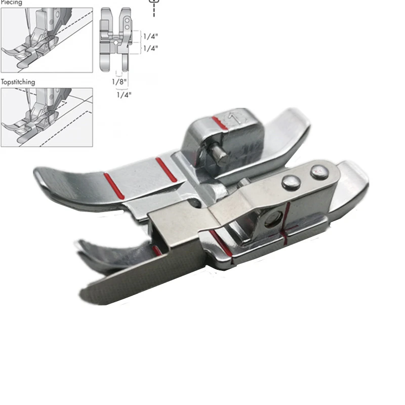 For Pfaff Snap On 1/4" Edge Guide Patchwork Quilting Foot Idt Walking