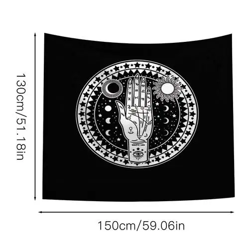Tarot Tablecloth Triple Moon Pentagram Pagan Altar Card Cloth Flannel For Party Playing Cards Board Deck Game Entertainment