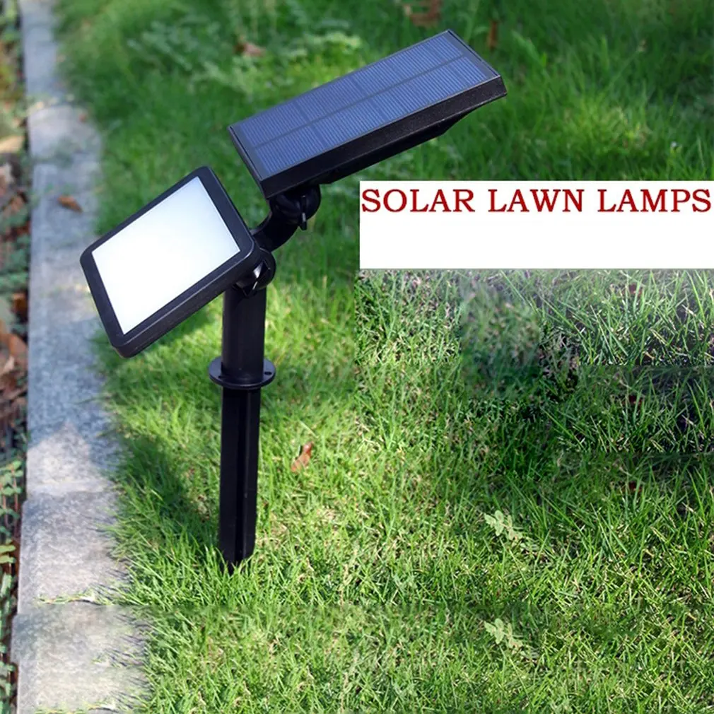 48 LED Solar Garden Lighting Outdoor Solar Powered Lamp Lantern Waterproof Led Landscape Path Yard Lawn Decoration