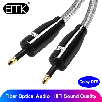 

EMK Mini Toslink to Mini Toslink Cable 3.5mm SPDIF Cable toslink 3.5 to 3.5 Optical Audio Cable for Macbook DVD 3m 5m 8m 10m