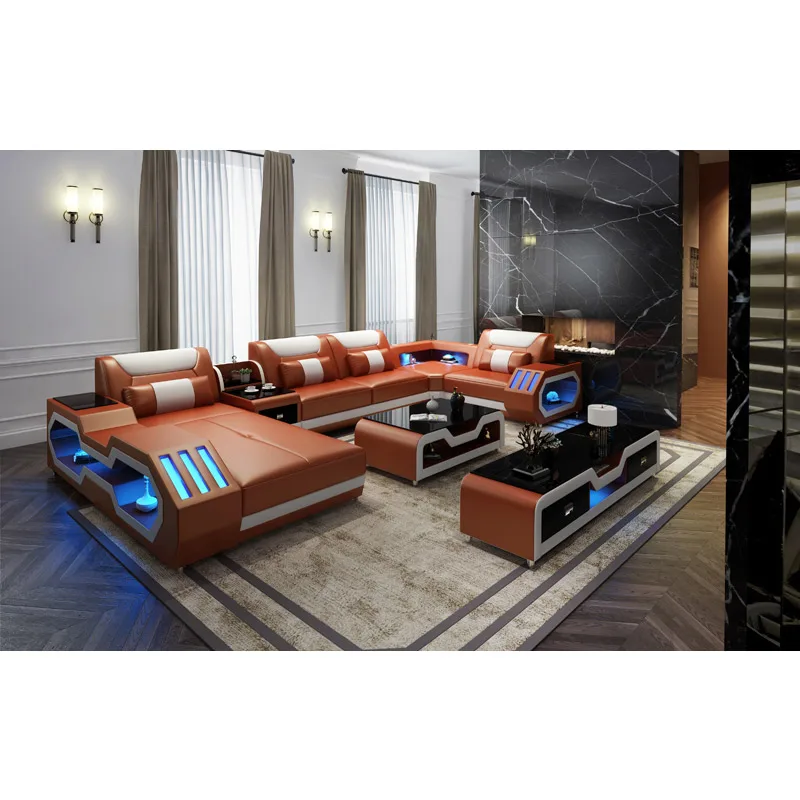 США дом гостиная мебель Наборы 7 местный диван набор кровать