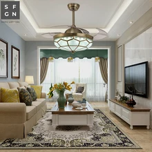 Светодиодный потолочный вентилятор для гостиной, столовой, спальни, 110 В, 220 В, вентилятор, светильник, потолочные вентиляторы, светильник с дистанционным управлением