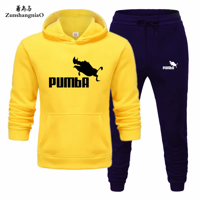 Новый брендовый спортивный костюм Pumba Мужские Термо спортивные комплекты