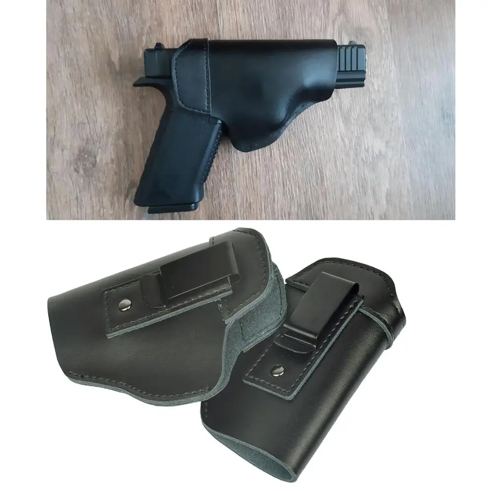 Кожаный чехол для пистолета IWB скрытого ношения Glock 17 19 22 23 43 Sig Sauer P226 P229 Ruger Beretta 92 M92
