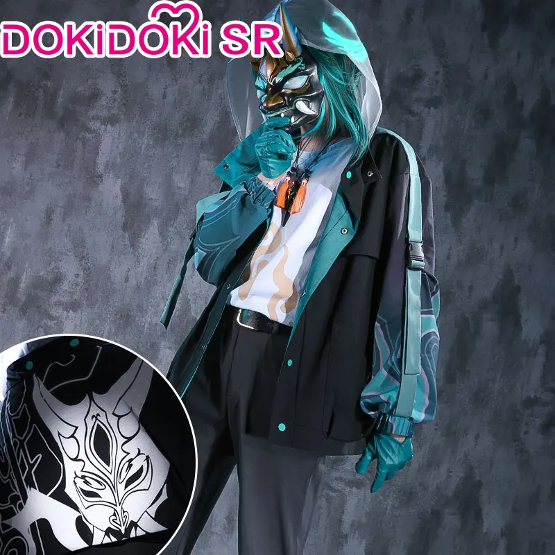 DokiDoki-SR Game Genshin Impact Cosplay Xiao Doujin Costumey Coat | Тематическая одежда и униформа