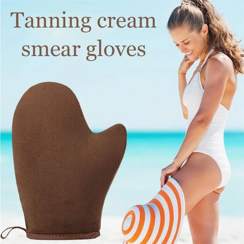 Black Flocking Sunscreen Gloves Oiled Gloves Oiled Sunscreen Sponge Gloves Black SPA Gloves