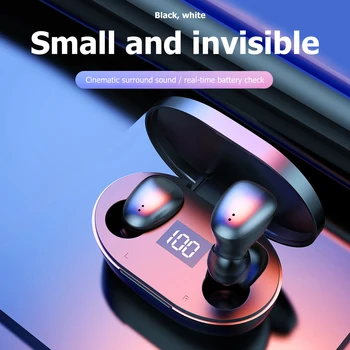 Bluetoothイヤホンとマイク5.0ハイファイミニノイズキャンセルtwsイヤフォン防水ワイヤレスヘッドフォン