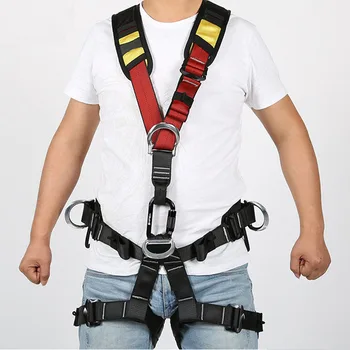 

Safety Belt Full Body Harness Rock Climbing Safety Protection Harness Outdoor High-altitude Safe Work Protective Belt Equipment