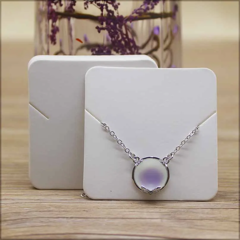 5*5cm Fashion Jewelry Display Necklace charms package card 50pc marbling Merry christmas style pendant display tag card