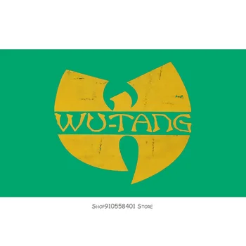 

Wu Tang Clan Classic Yellow Logo Flag Xl Rap Hip Hop Music Band Cotton Flag