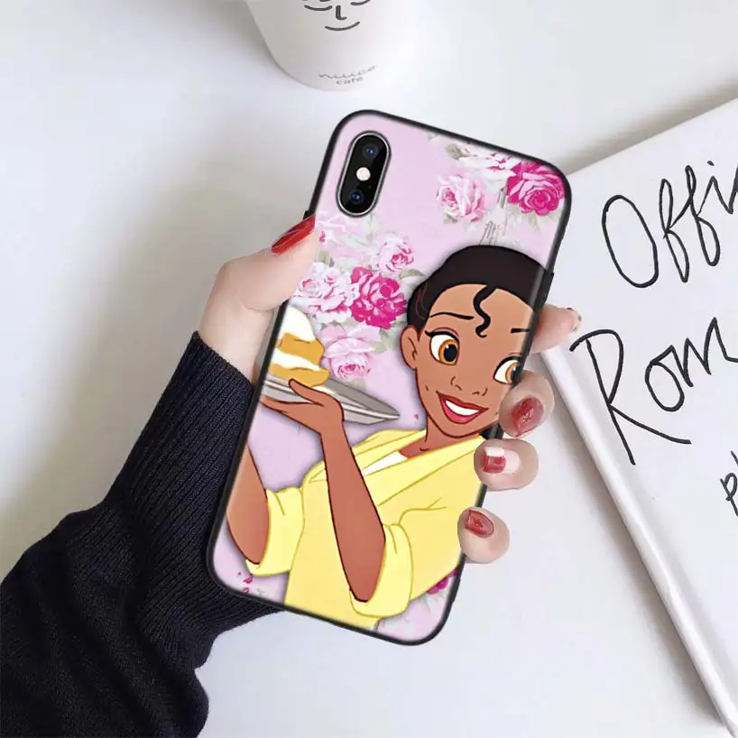 Чехол Disneys принцесса сердце для Apple iphone 11 Pro XR XS Max X 7 8 6 6S Plus 5 5S SE Черный силиконовый чехол для телефона