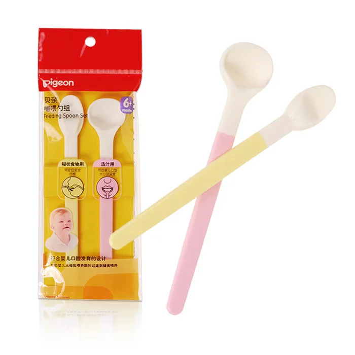 

Pigeon Infant CHILDREN'S Tableware Soft Head Spoon Two-DA39 Genuine Product