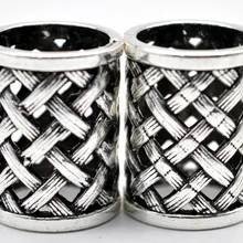 4 шт., древние серебряные полые волосы Викинга, оплетка, боязнь, борода, дредлок, бусины, кольца, трубка для волос, аксессуары, размер отверстия 17 мм