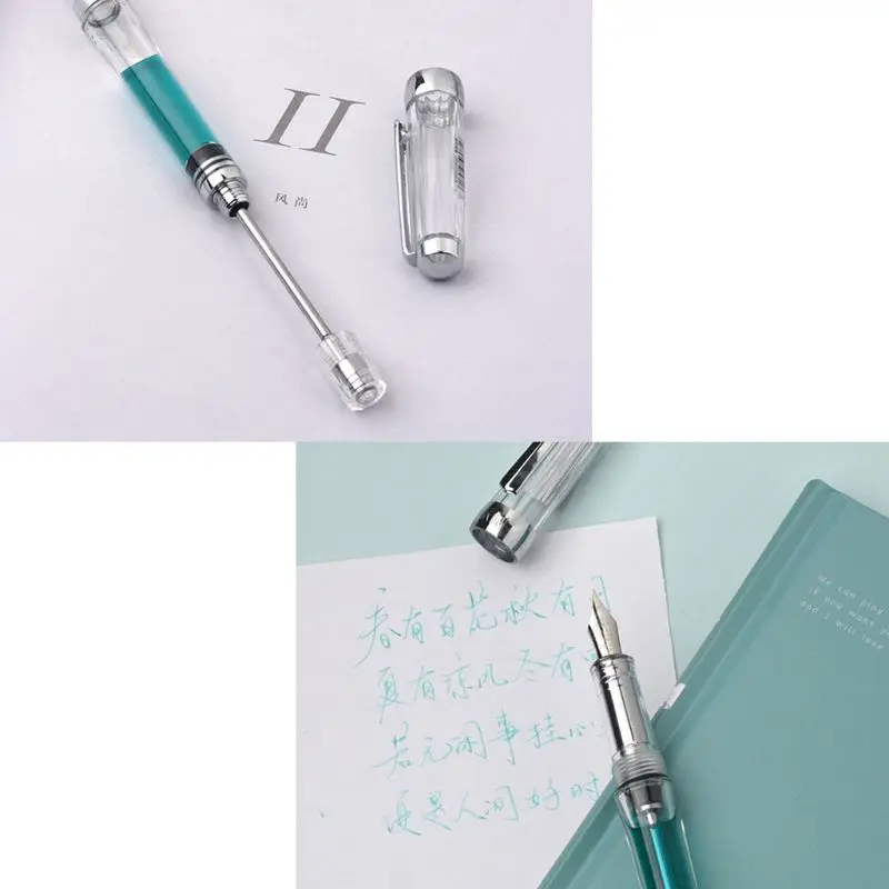 Прозрачная вакуумная авторучка с отрицательным давлением EF/F Перо 0,38/0,5 мм чернильная ручка бизнес-подарок LX9A
